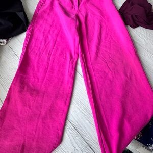 H&M Hot Pink Boot Cut & Flare Pants